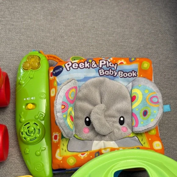 Leap food 100 animals, green toys shape sorter phone peek and play - Picture 4 of 6